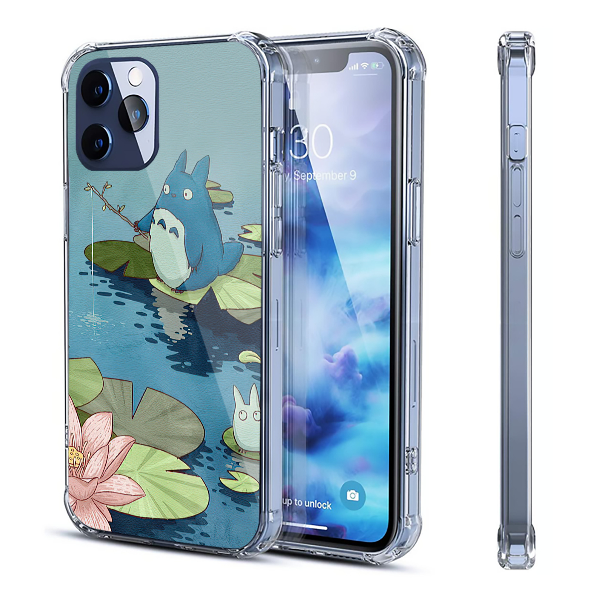 （画像用） となりのトトロ 草壁メイ 草壁サツキ My Neighbor Totoro Satsuki Kusakabe Mei Kusakabe 【iPhone 12シリーズ対応】透明スマホケース（クリアソフトケース）